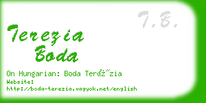 terezia boda business card
